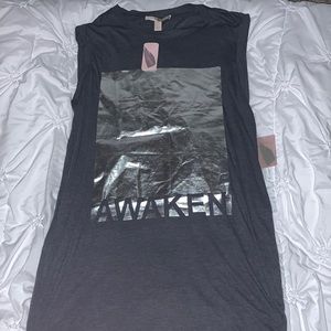 Maxi/Mid space gray dress